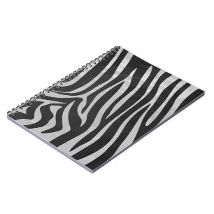 Caderno Espiral Padrão de impressão animal da Trendy Zebra criado 