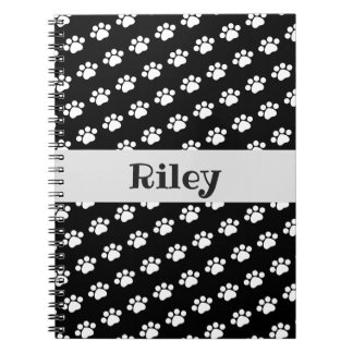 Caderno Espiral Padrão de impressão de tela branca personalizada