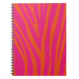 Caderno Espiral Padrão de Impressão de Zebra Moderna