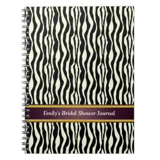 Caderno Espiral Padrão de Impressão Zebra