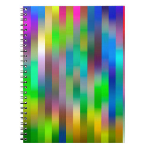 Caderno Espiral padrão de linhas verticais paralelas simples   ABS