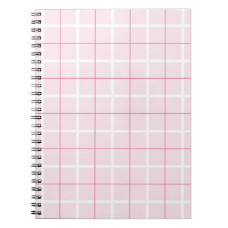 Caderno Espiral Padrão de Listra Vertical de Cores Suaves com Desi