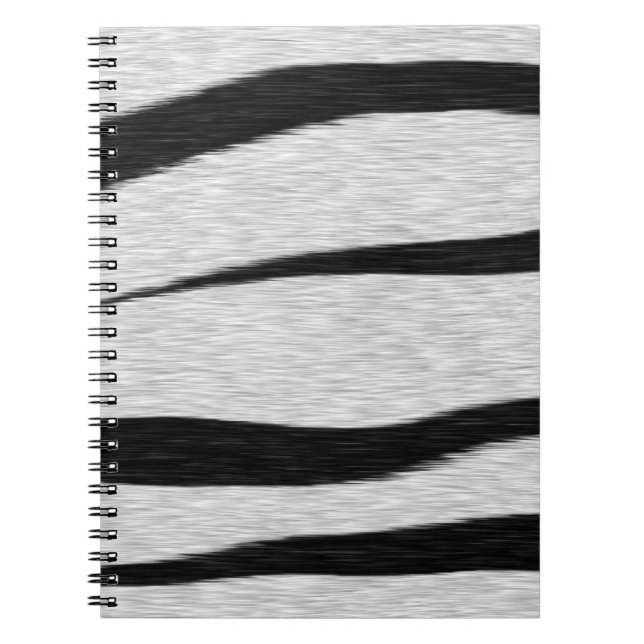 Caderno Espiral Padrão de Listras de Tigre. (Frente)