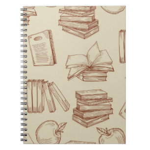 Caderno Espiral Padrão de livro