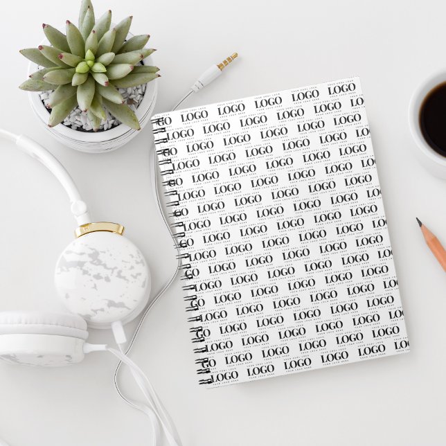 Caderno Espiral Padrão de logotipo da empresa de retângulo persona (Criador carregado)