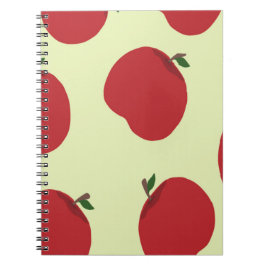 Caderno Espiral padrão de maçã