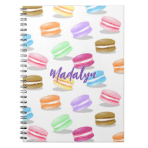 padrão de macarões coloridos