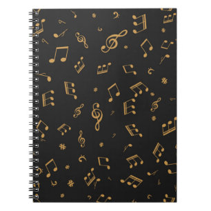 Caderno Espiral Padrão de música