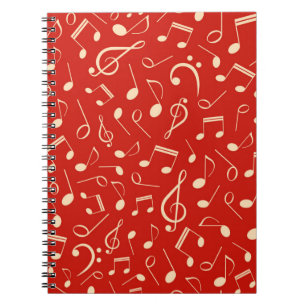 Caderno Espiral Padrão de música