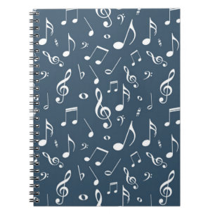 Caderno Espiral Padrão de música
