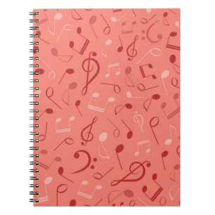 Caderno Espiral Padrão de música