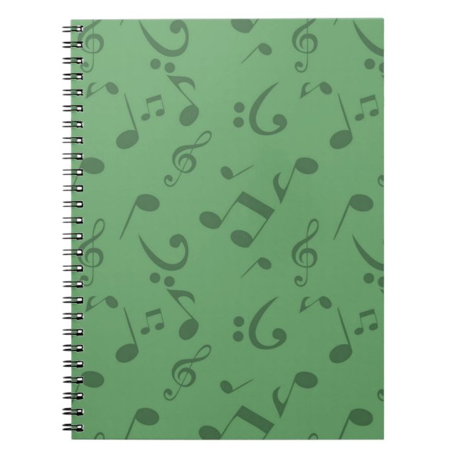 Caderno Espiral Padrão de música (Frente)