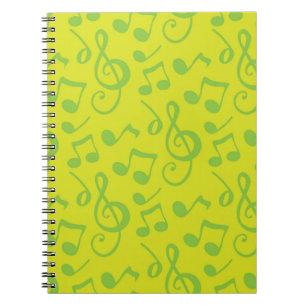 Caderno Espiral Padrão de música