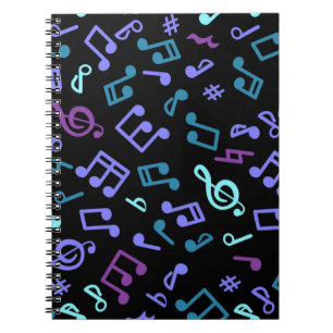 Caderno Espiral Padrão de música