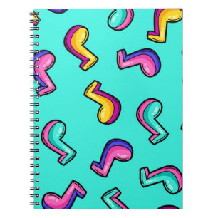 Caderno Espiral Padrão de música