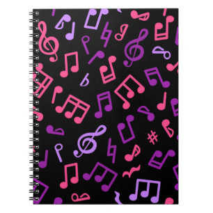Caderno Espiral Padrão de música
