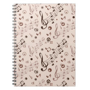 Caderno Espiral Padrão de música