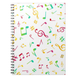 Caderno Espiral Padrão de música