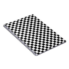 Caderno Espiral Padrão de Na moda de Caixa Branco Clássico e Preto