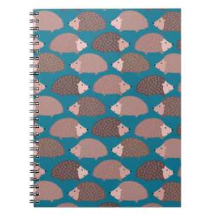 Caderno Espiral Padrão de ouriço