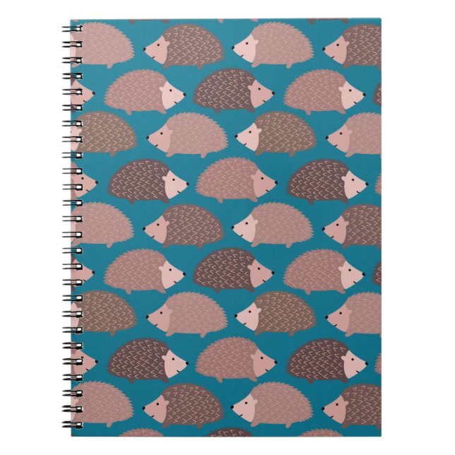 Caderno Espiral Padrão de ouriço (Frente)