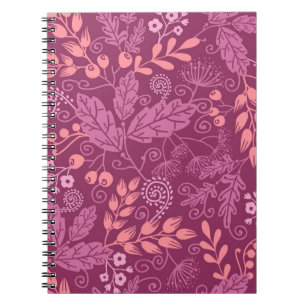 Caderno Espiral Padrão de outono