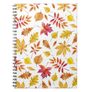 Caderno Espiral Padrão de outono