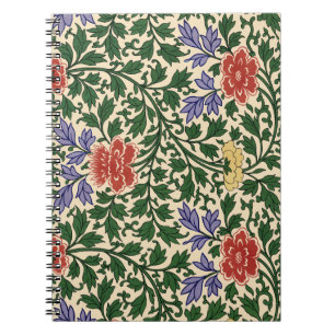 Caderno Espiral Padrão de Peônia Chinoiserie Vintage Owen Jones