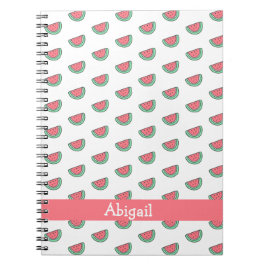 Caderno Espiral Padrão De Pequenas Melancias Bonitas - Crianças