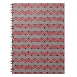 Caderno Espiral Padrão de Pingente Cruz