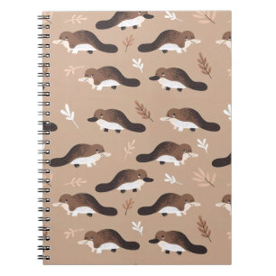 Caderno Espiral Padrão de Platypus Reprodutor