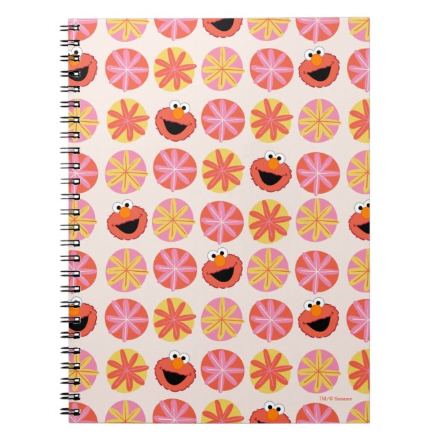 Caderno Espiral Padrão de Pom-Pom do Elmo (Frente)