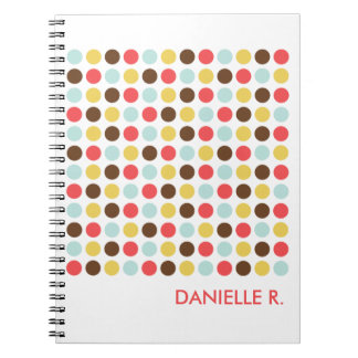 Caderno Espiral Padrão de pontos do método diário personalizado br