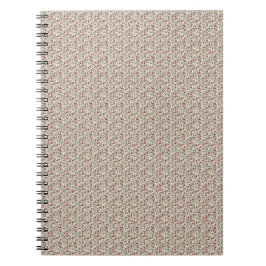 Caderno Espiral Padrão de ramalhete floral utilitário dos anos 194