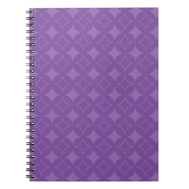 Caderno Espiral Padrão de remessa roxa (Frente)