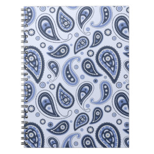 Caderno Espiral Padrão de salto azul