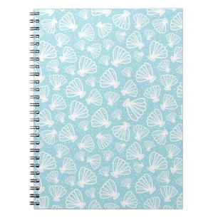 Caderno Espiral Padrão de Shell de Verão