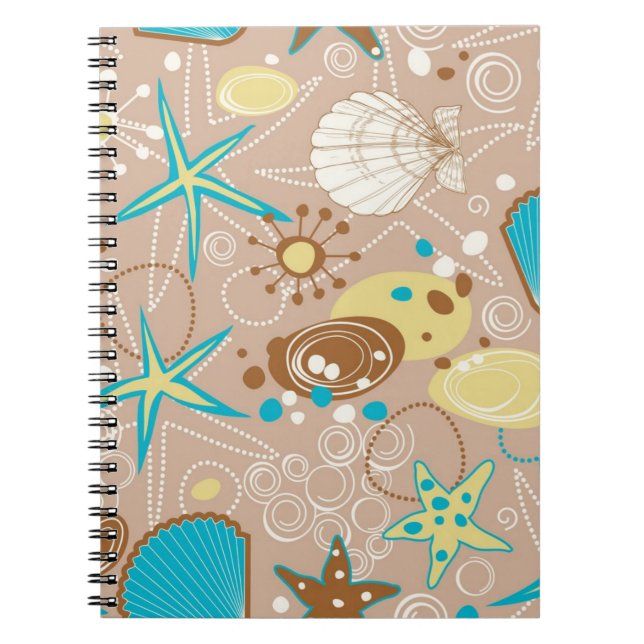 Caderno Espiral Padrão de Verão (Frente)