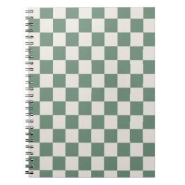 Caderno Espiral Padrão De Verificador Clássico Verificado Com Verd