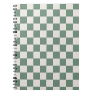 Caderno Espiral Padrão De Verificador Clássico Verificado Com Verd