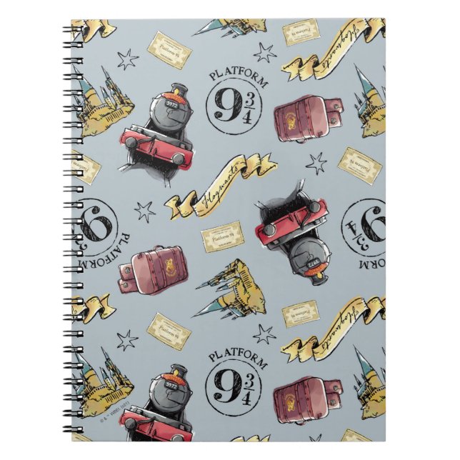 Caderno Espiral Padrão de Viagem para HOGWARTS™ (Frente)