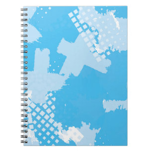 Caderno Espiral padrão de vintage sem descontinuidades do abstrato