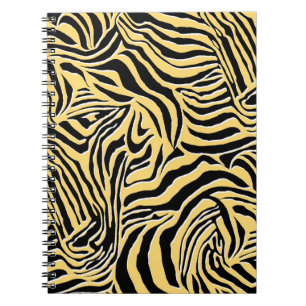 Caderno Espiral Padrão de zebra sem costura, animal. papel de pare