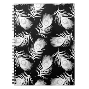 Caderno Espiral Padrão decorativo sem descontinuidades com um bel