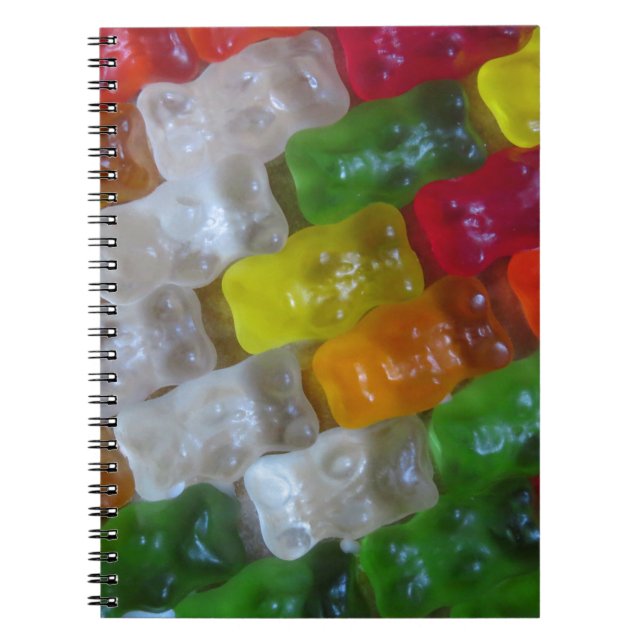 Caderno Espiral Padrão do Urso Gummy (Frente)