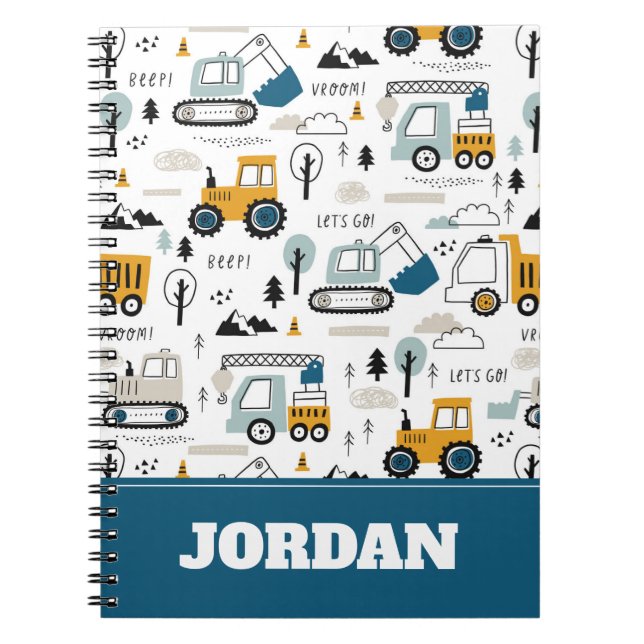 Caderno Espiral Padrão do veículo de movimentação do vamos (Frente)