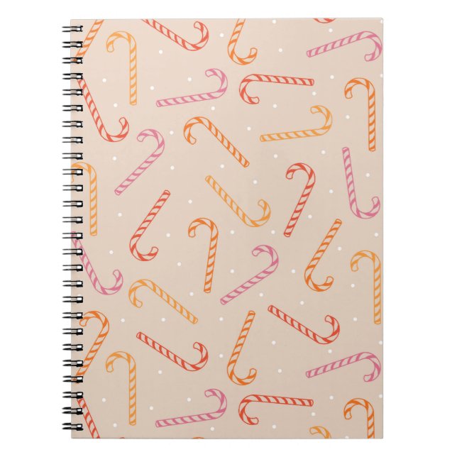Caderno Espiral Padrão doce de cana doce (Frente)