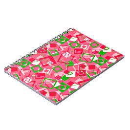 Caderno Espiral Padrão dos quadrados retrorreflectores