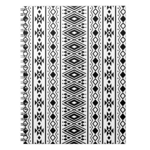 Caderno Espiral Padrão étnico constante design vintageabstract, am