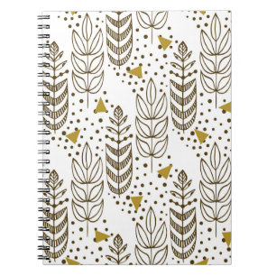 Caderno Espiral Padrão étnico uniforme com na moda. Endles